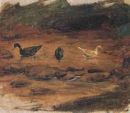 Benedito Calixto Ducks oil painting image